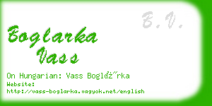 boglarka vass business card